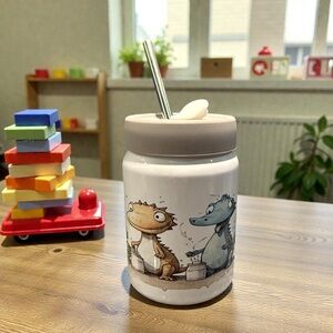 Kids Stainless Steel Mason Tumbler with Straw